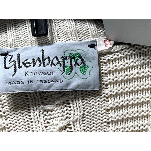 Glenbarra - Women's Casual Long Sleeve Sweater - Beige - Small - Picture 9 of 14